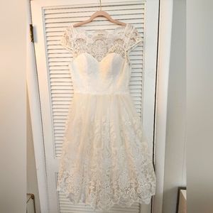 Chi Chi London Gilded Grace Lace Dress